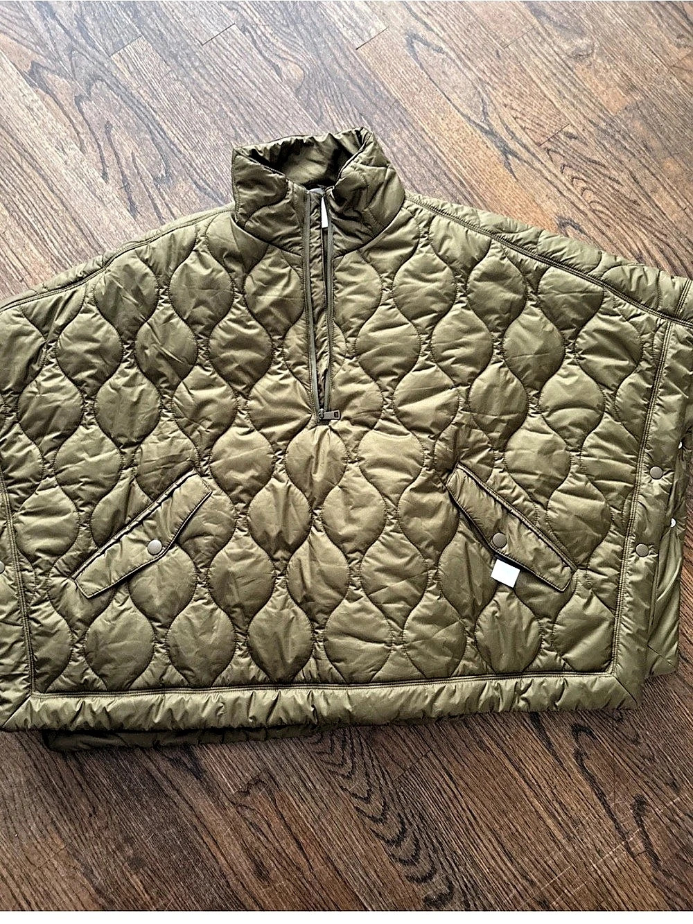H&M Quilted Olive Puffer Jacket
